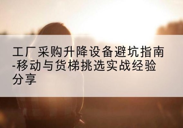 桦川移动式升降机怎么选-工厂采购升降设备避坑指南-移动与货梯挑选实战经验分享